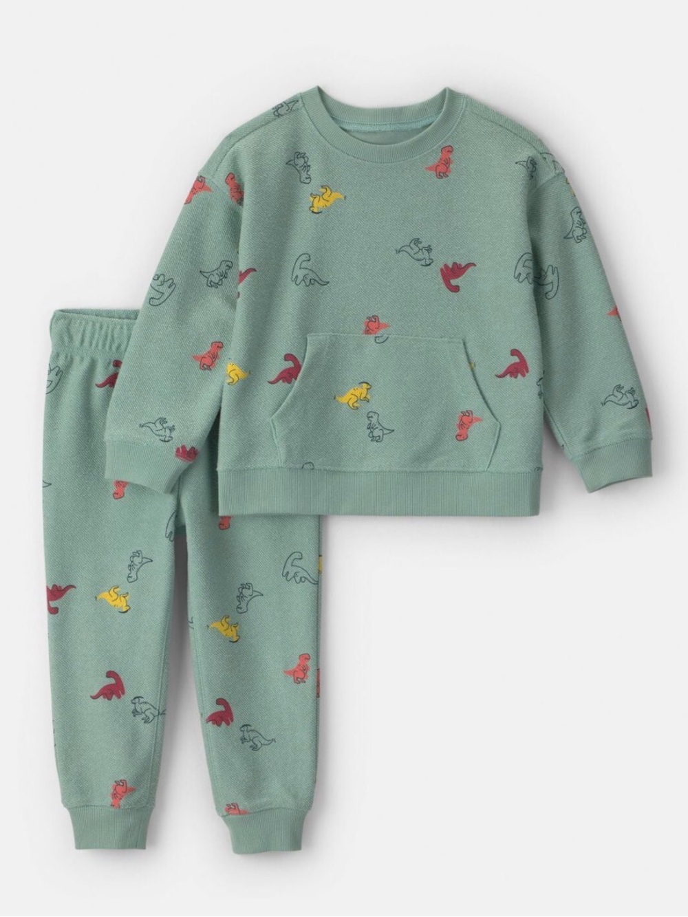 New Carter’s Baby Boy Dinosaur French Terry Sweatshirt & Pants Set 2T 3T